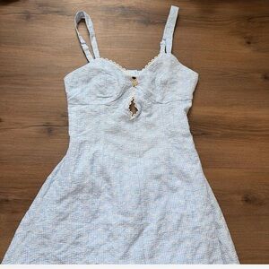 SHEIN Light Blue Mini Dress
